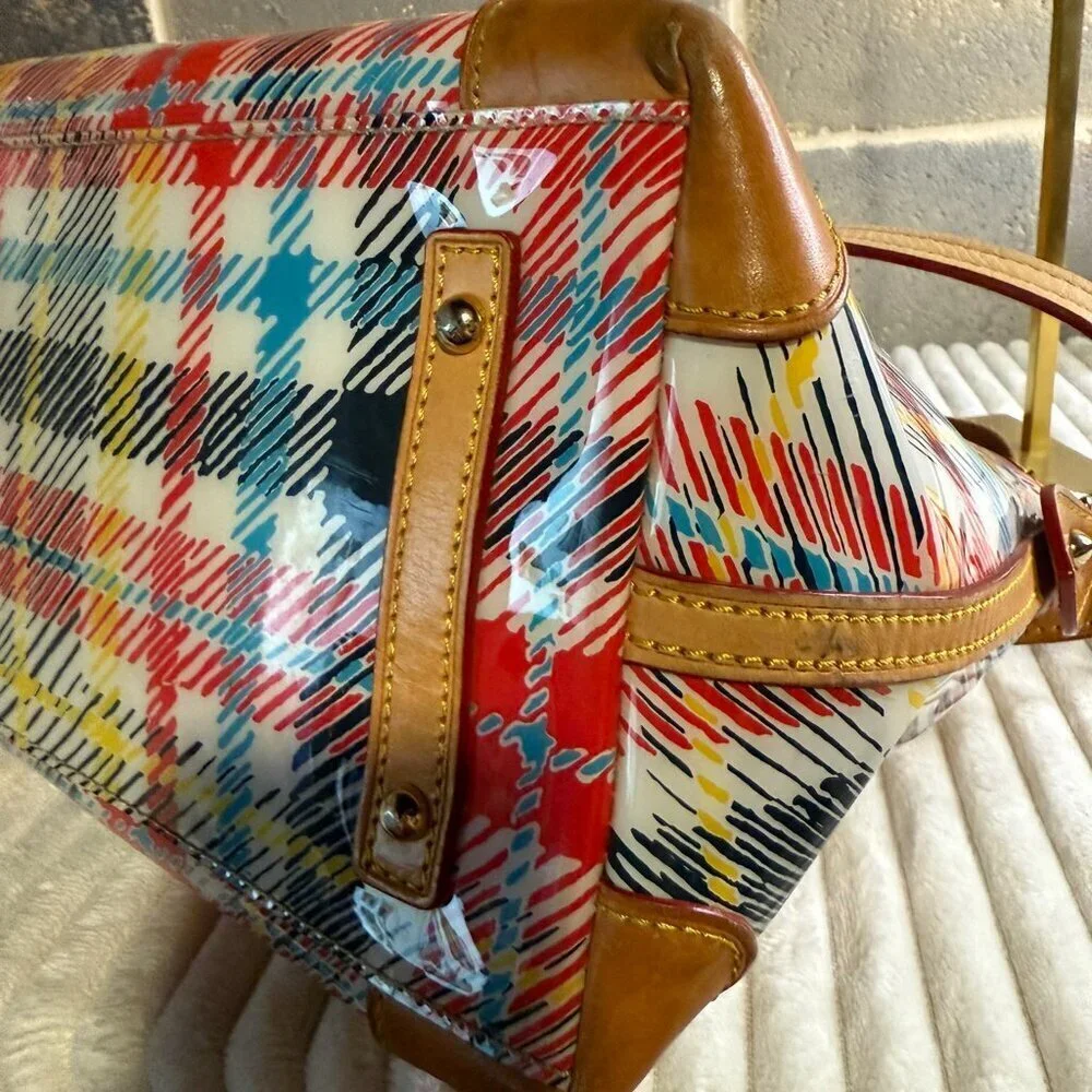 Dooney & Bourke Plaid Vinyl/Leather Bag